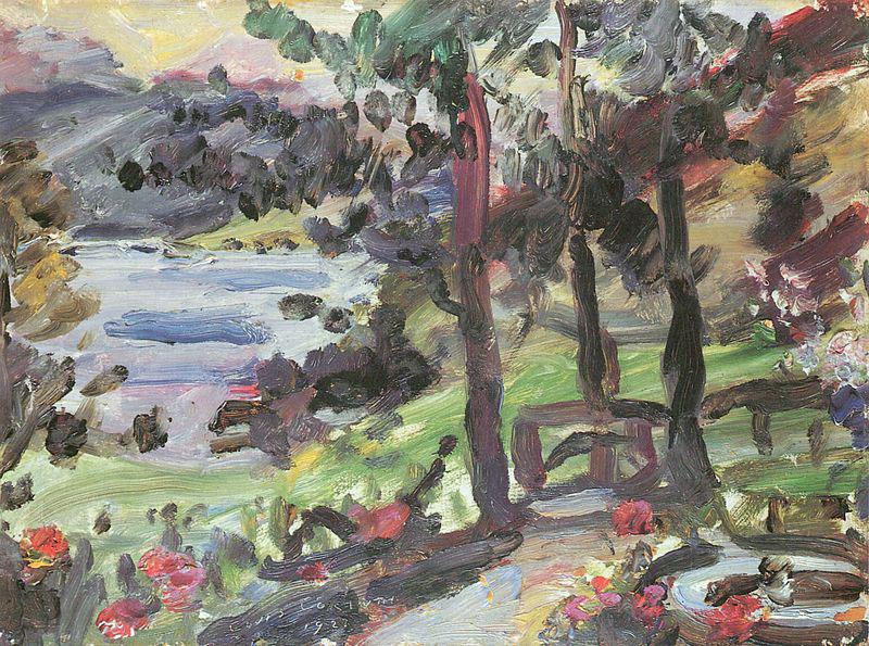 Lovis Corinth Garten am Walchensee Sweden oil painting art